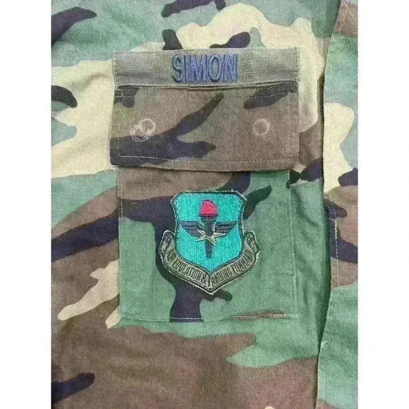 Men's US Army Air Force Military Field Jacket Coat Size‎ Medium M XLong Patches - Picture 3 of 12